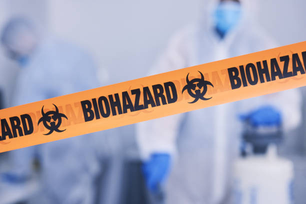 Professional Biohazard Cleanup technician working in Altus, AR